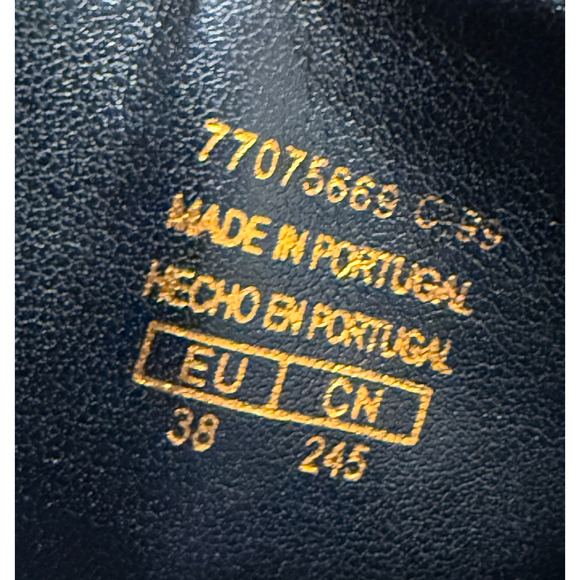 NEW MANGO MNG BLACK LEATHER BUCKLES BUCKLE BOOTS SZ 38 7.5 - Picture 12 of 14